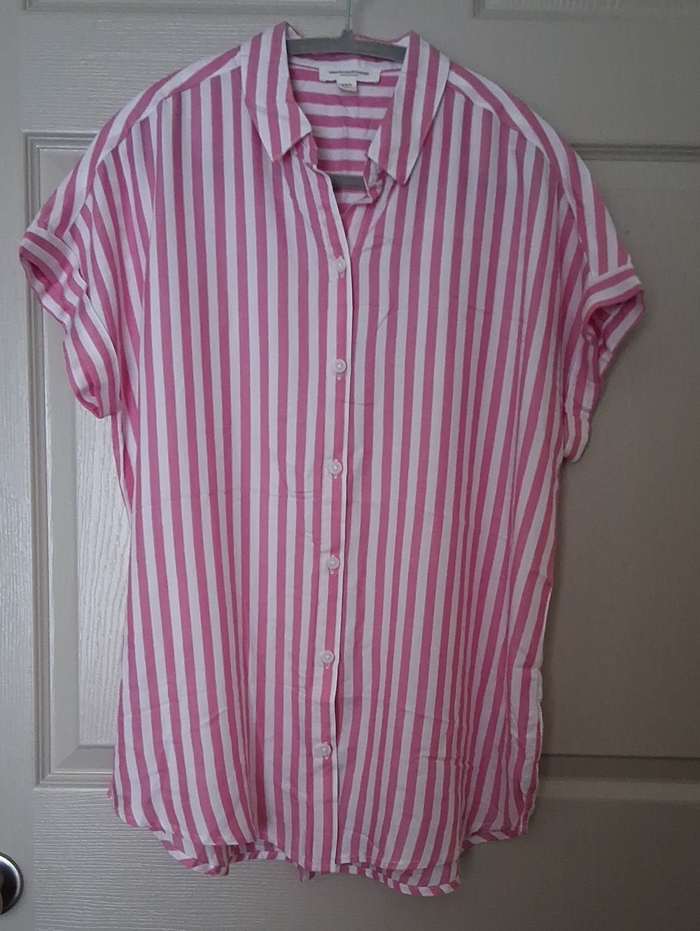 Pink And White Top